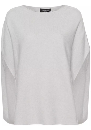 Fabiana Filippi beaded-trim sleeveless sweater - Grey