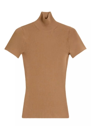 Max Mara ribbed turtleneck top - Brown