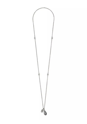 Dolce & Gabbana logo-pendant brass necklace - Silver