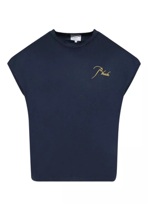 RHUDE logo-embroidered T-shirt - Blue