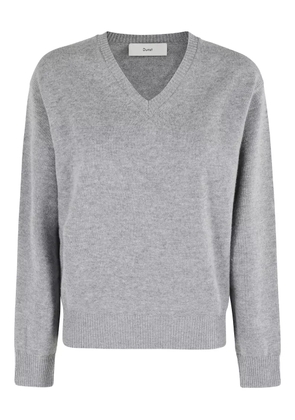 DUNST V-neck long-sleeve sweater - Grey