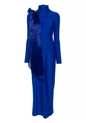 Atu Body Couture draped-detail maxi dress - Blue