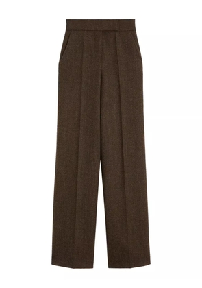 Max Mara pleated wide-leg trousers - Brown