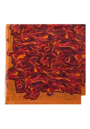 MALIPARMI geometric-pattern scarf - Orange