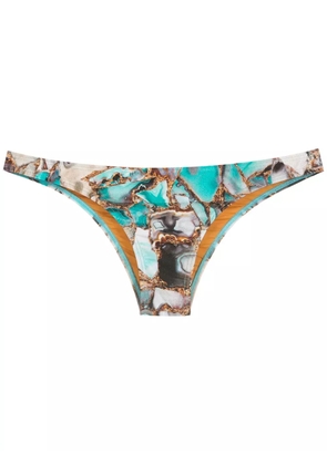 Lygia & Nanny Poipu marble-print pants - Blue