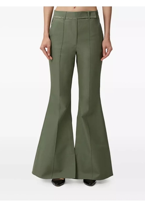 Nackiyé Mick split-hem flared trousers - Green