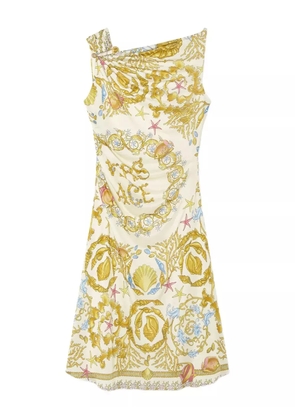 Versace Underwater Barocco mini dress - Yellow