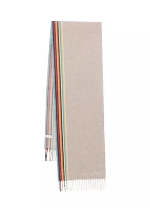 Paul Smith fringed scarf - Neutrals