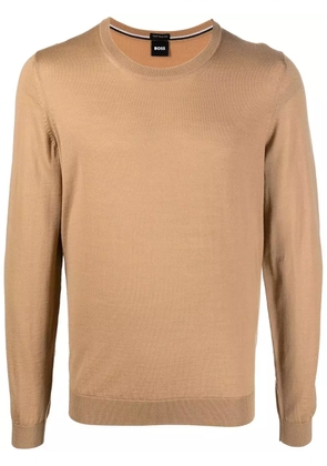 BOSS crew neck pullover sweater - Neutrals