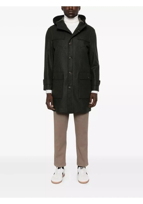 Fay patch-pocket single-breasted coat - Green