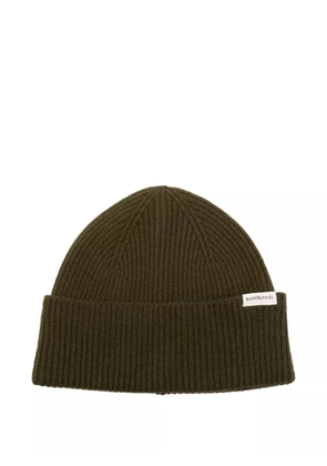 ANERKJENDT ribbed wool beanie - Green
