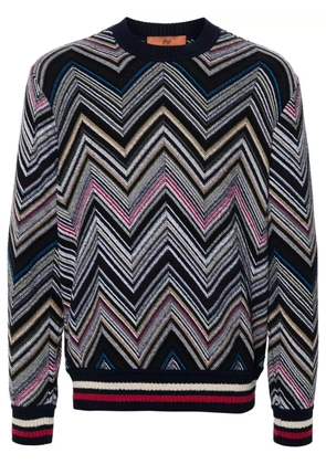 Missoni chevron-knit sweater - Blue