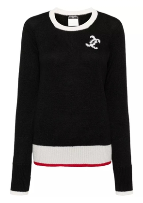CHANEL Pre-Owned 1990-2000’s logo sweater - Black