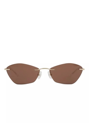 Alexander McQueen Eyewear cat-eye sunglasses - Brown