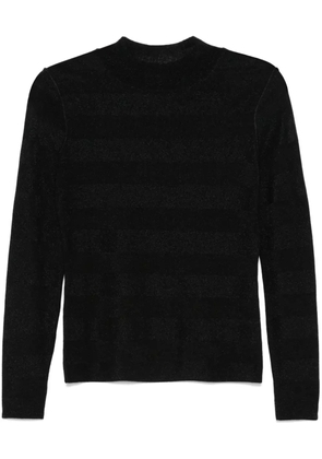 Emporio Armani seamless mock-neck sweater - Black