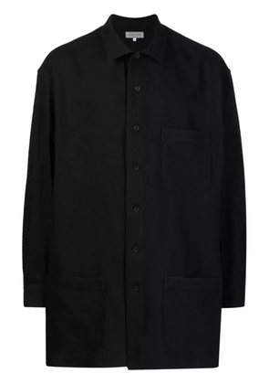 Yohji Yamamoto patch-pocket button-down shirt - Black