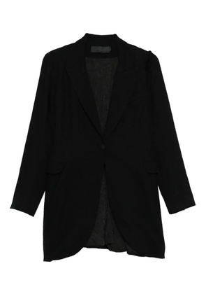 Marc Le Bihan single-breasted fitted jacket - Black