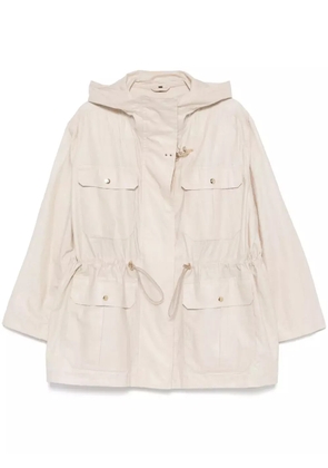 Fay hooded parka - Neutrals
