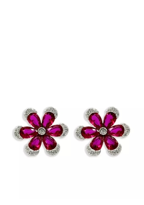Juwelina Paris Ruby Rose earrings - Red
