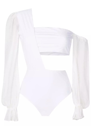Amir Slama one-shoulder bodysuit - White
