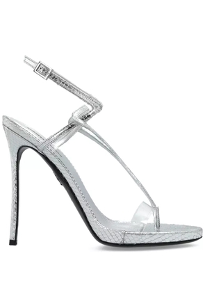 DSQUARED2 140mm leather heeled sandals - Silver