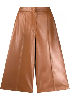 Desa 1972 high-rise leather culottes - Neutrals