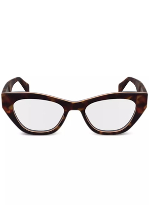 Paul Smith geometric-frame glasses - Brown