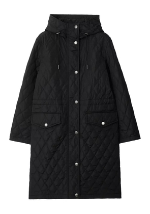 Burberry quilted parka coat - Black