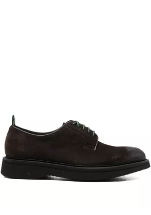 Green George suede derby shoes - Brown