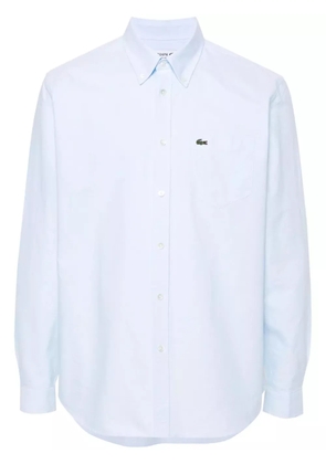 Lacoste logo-patch cotton shirt - Blue