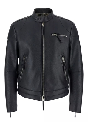 TOM FORD zipped leather jacket - Black