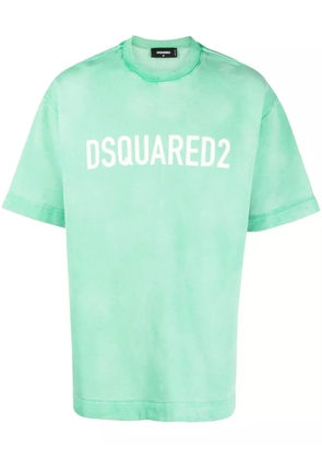 DSQUARED2 drop-shoulder cotton T-shirt - Green