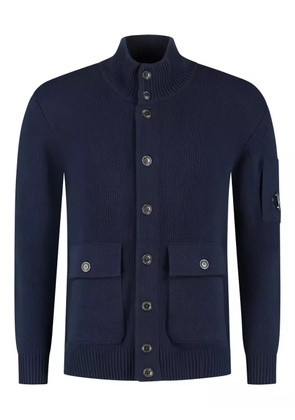 C.P. Company high-neck buttoned cardigan - Blue