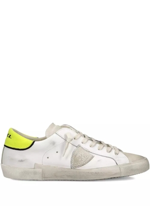 Philippe Model Paris Prsx leather patchwork low-top sneakers - White