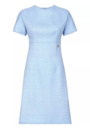 Dolce & Gabbana DNA bouclé A-line midi dress - Blue