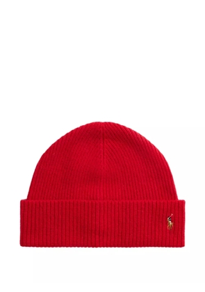 Polo Ralph Lauren signature Pony wool-blend beanie - Red