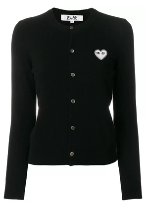 Comme Des Garçons Play heart logo cardigan - Black