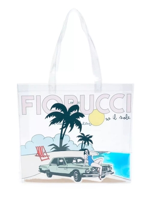 Fiorucci logo-print tote bag - White