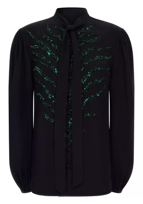 Roberto Cavalli sequin-embellished blouse - Black
