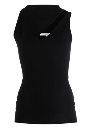 MANURÍ Bambina asymmetrical-neckline top - Black