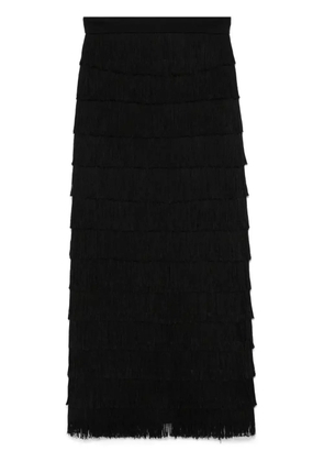 Dorothee Schumacher fringed maxi skirt - Black