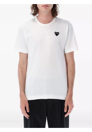 Comme Des Garçons Play logo-embroidery T-shirt - White
