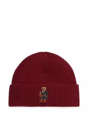 Polo Ralph Lauren ribbed-knit beanie hat - Red