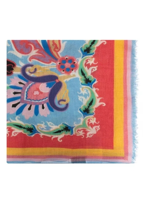 ETRO paisley-print scarf - Blue