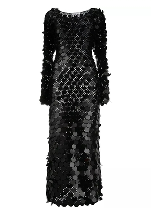 In The Mood For Love Patmos sequined maxi dress - Black