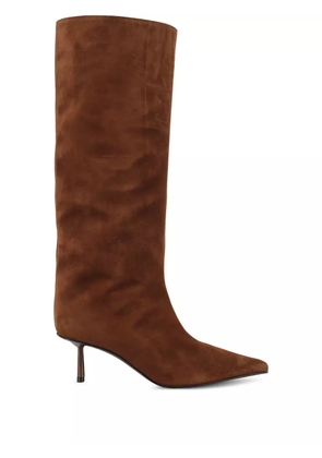 Le Silla 100mm suede knee-high boots - Brown