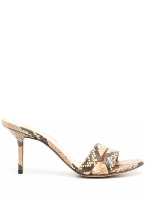 Francesco Russo 75mm R1S952 sandals - Brown