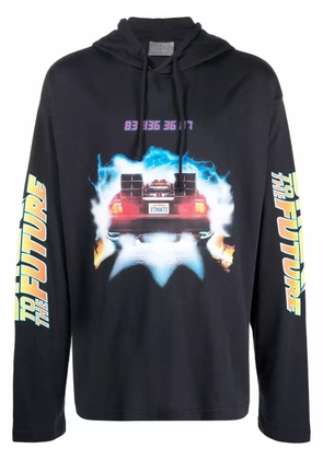 VTMNTS Back to the Future print hoodie - Blue