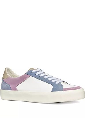 Geox Emmeleny Leisure leather panelled sneakers - White