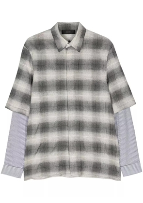 AMIRI mix-print layered shirt - Black